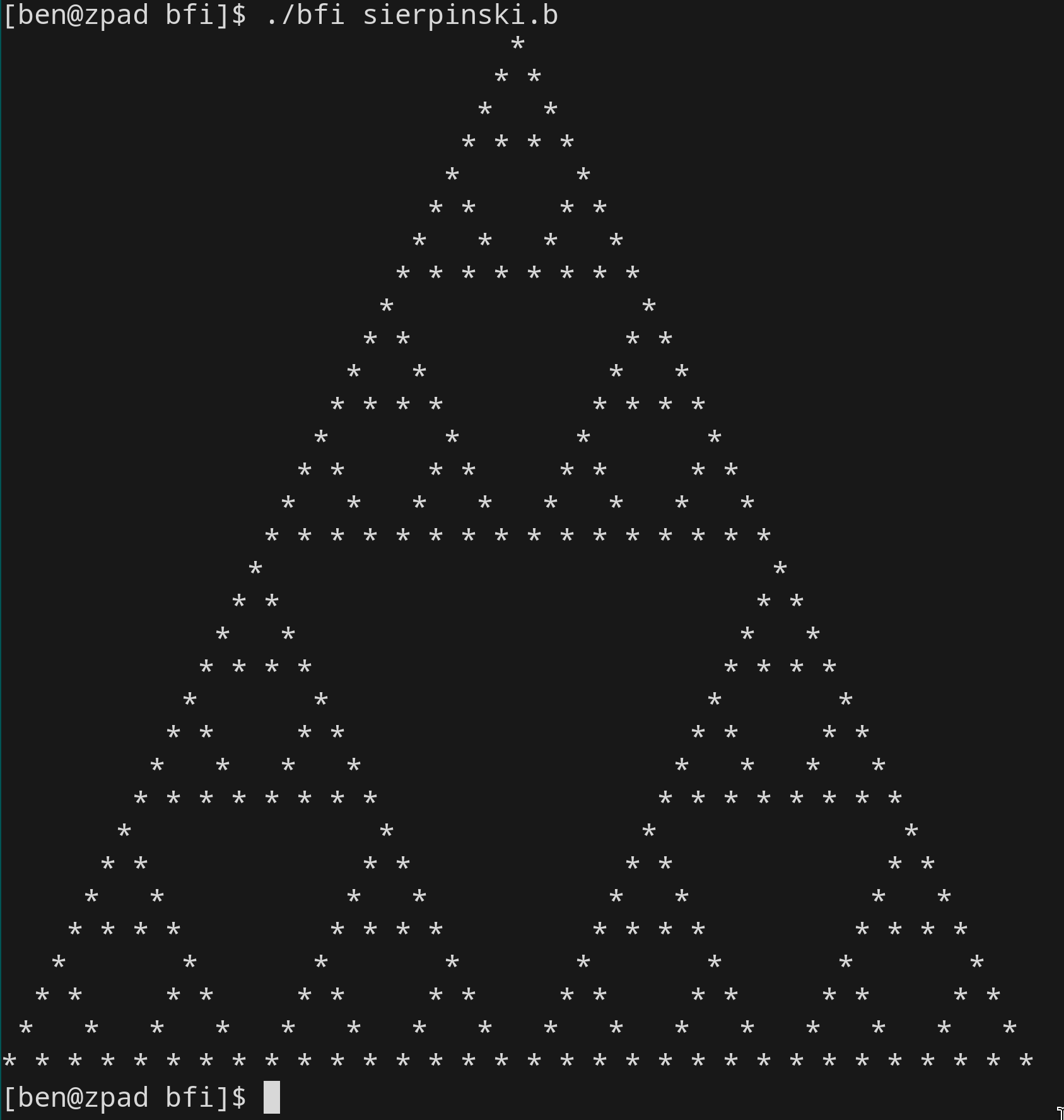 bfx sierpinski